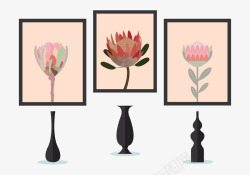 花卉图画框架素材