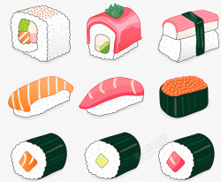 9款美味日式寿司素材