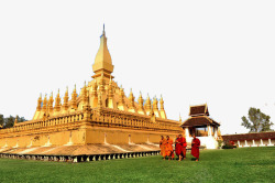 泰国金色寺庙风景素材