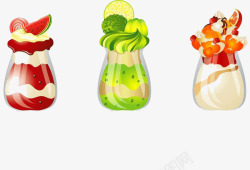 澶嶅彜鍐版穱娣嬬酸奶瓶中的食物高清图片