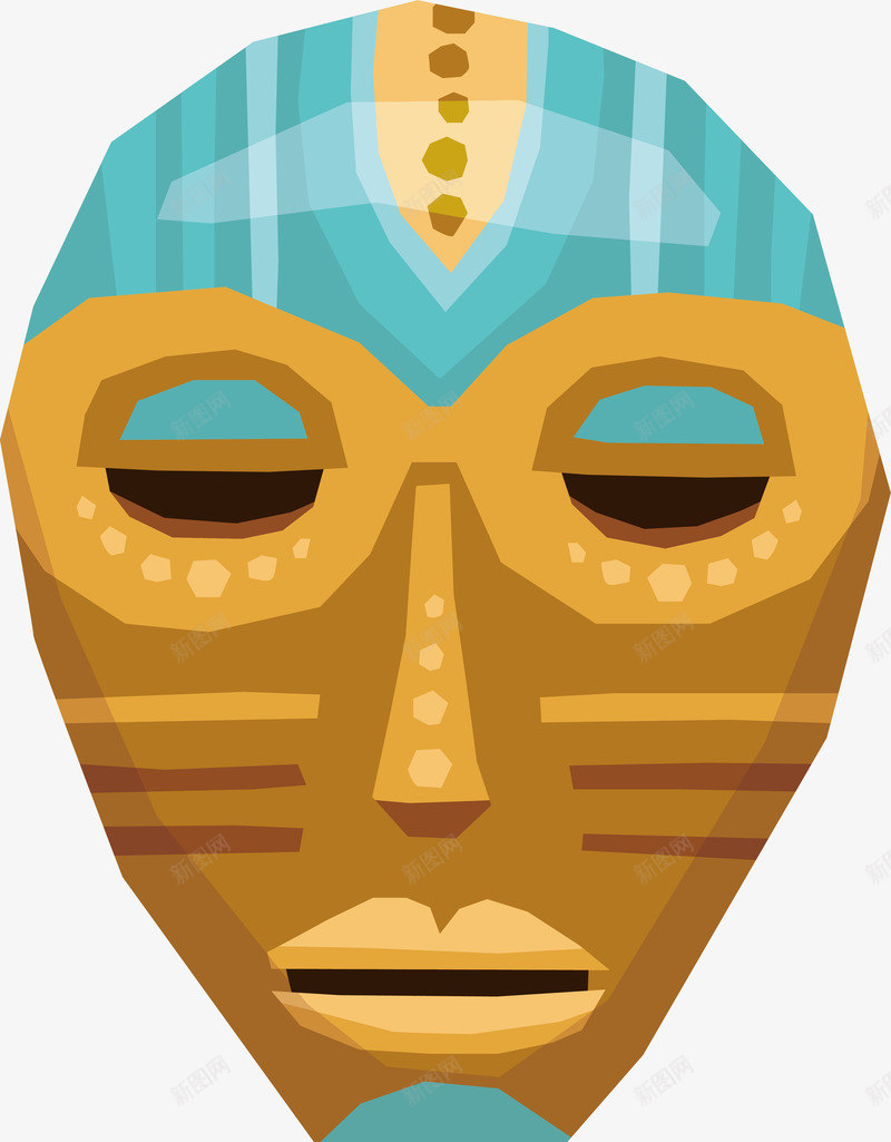 古代埃及面具矢量图ai免抠素材_88icon https://88icon.com 万圣节面具 卡通面具 古代埃及面具 古风面具 脸谱面具 舞会面具 矢量图