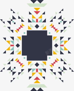绚丽三角形不规则图案高清图片