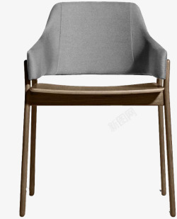 日式简约素色单人椅子素材