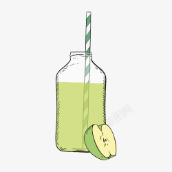 绿色苹果汁绿色苹果汁高清图片