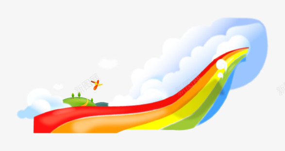 五彩彩虹韩国网页卡通图标模板图标