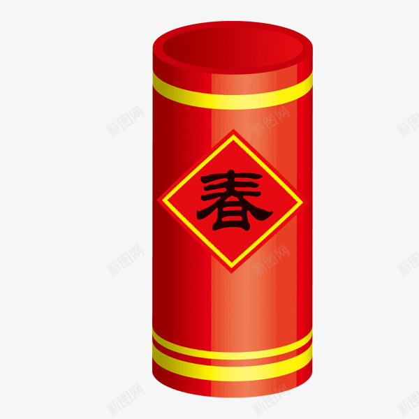 红色喜庆新年鞭炮png免抠素材_88icon https://88icon.com 喜庆 新年 爆竹 红色 鞭炮