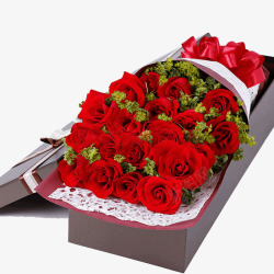 玫瑰花高端大气礼盒素材