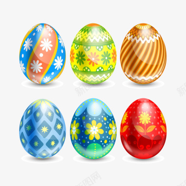 手绘复活节彩蛋美国复活节彩蛋图标图标