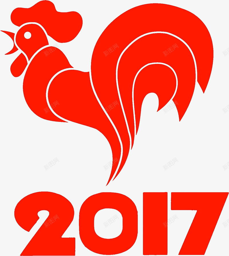 2017鸡年png免抠素材_88icon https://88icon.com 2017 免费下载 免费图片 新年 春节 鸡年