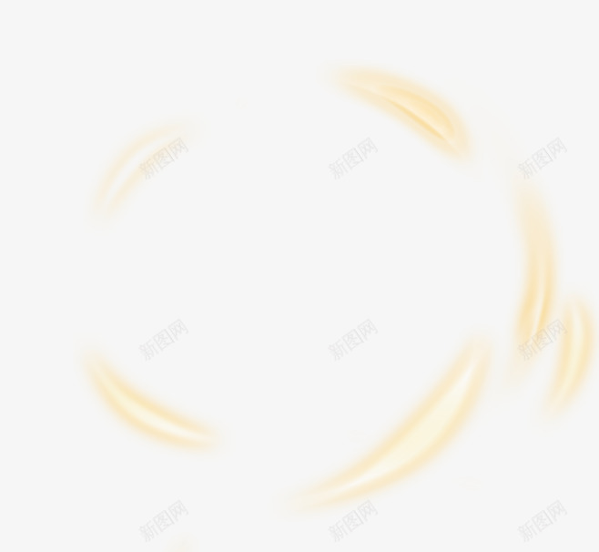 光圈png免抠素材_88icon https://88icon.com 光圈 炫光 荧光圈 黄色