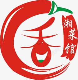 菜馆红色湘菜馆logo图标高清图片