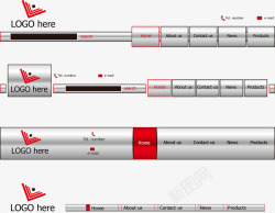 网页导航栏素材