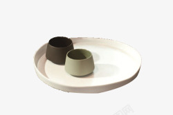 日式风格的盘子茶杯素材