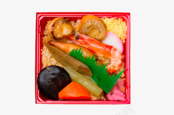 日式料理海鲜盒饭素材