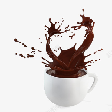 卡通巧克力手绘巧克力饮品图标图标