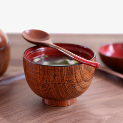 川岛屋日式楠木情侣勺子木制餐具素材