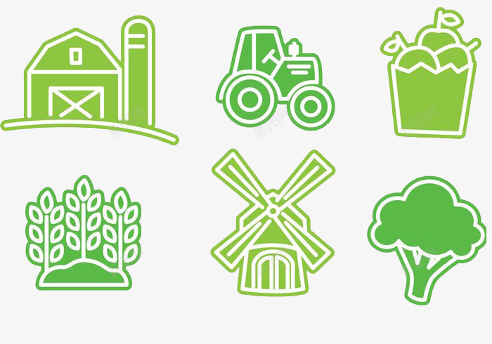 简约农家乐拖拉机仓库png免抠素材_88icon https://88icon.com 仓库 农家乐 大风车 拖拉机 清新 简约 绿色
