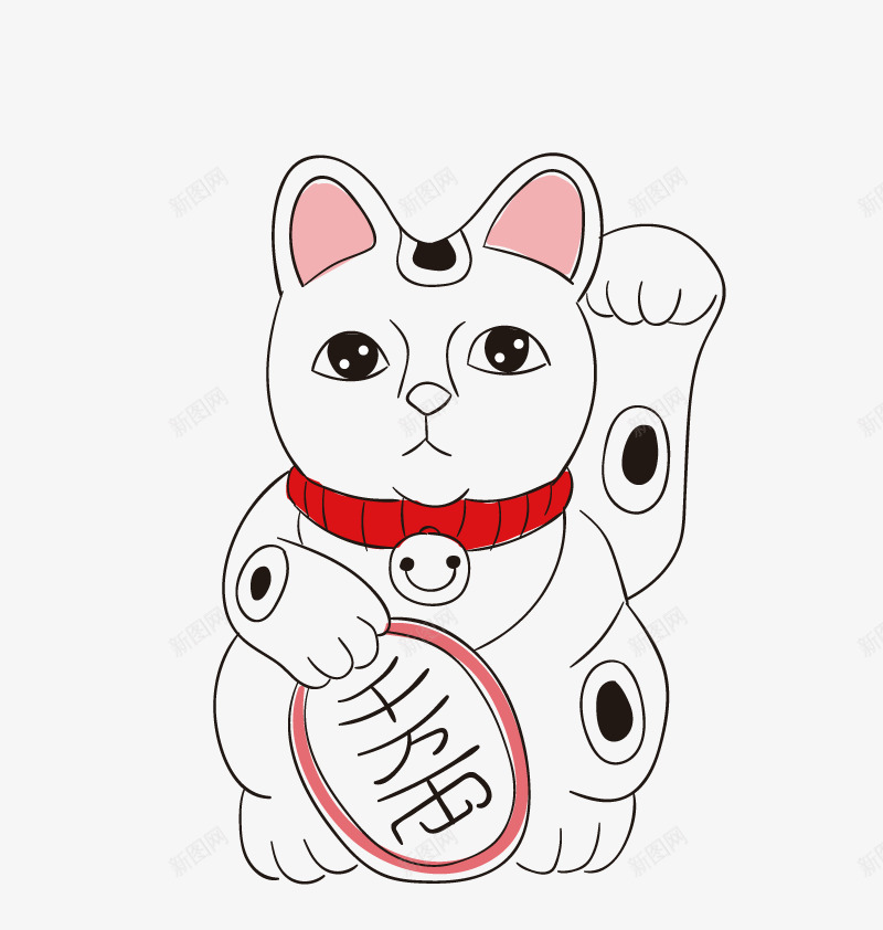 招财猫png免抠素材_88icon https://88icon.com 和风 日式 日本 猫咪