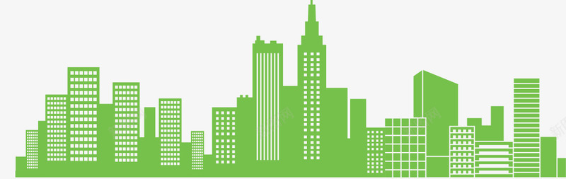 唯美精美卡通城市建筑png免抠素材_88icon https://88icon.com 卡通 唯美 城市建筑 精美 绿色