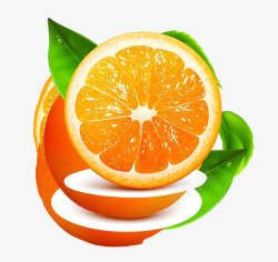 柳橙水果素材