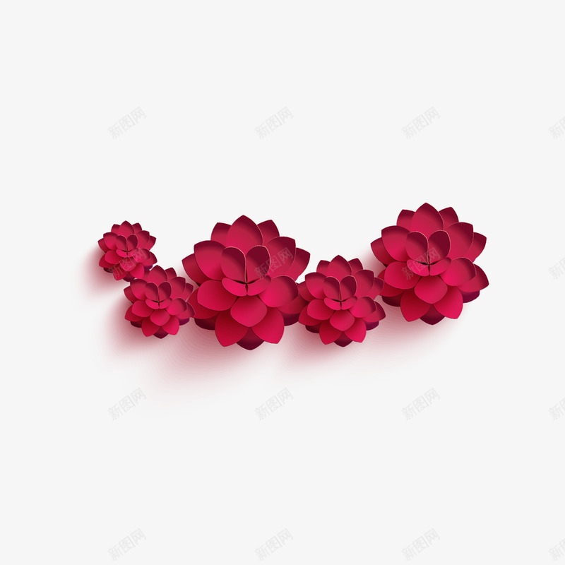 唯美装饰立体荷花png免抠素材_88icon https://88icon.com 立体 花卉 花朵 荷花 装饰