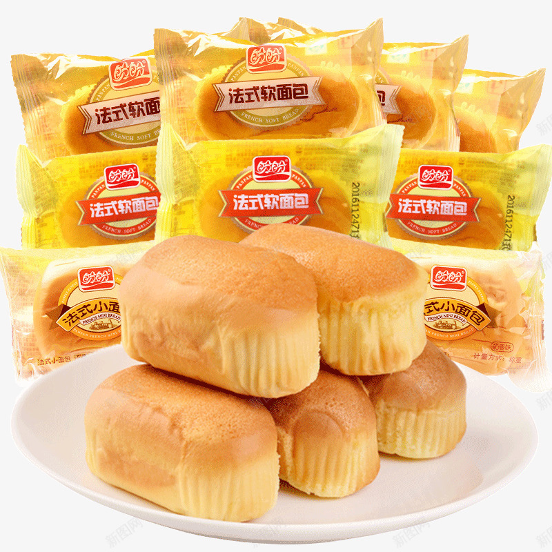 法式软面包png免抠素材_88icon https://88icon.com PNG素材 包装袋 法式软面包 食物