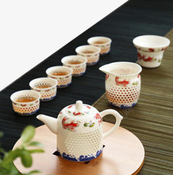 欧式风格的茶具茶壶素材