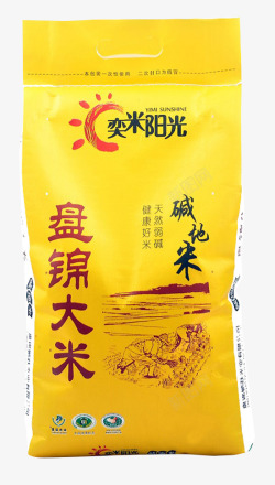 大米袋子设计奕米阳光盘锦大米高清图片