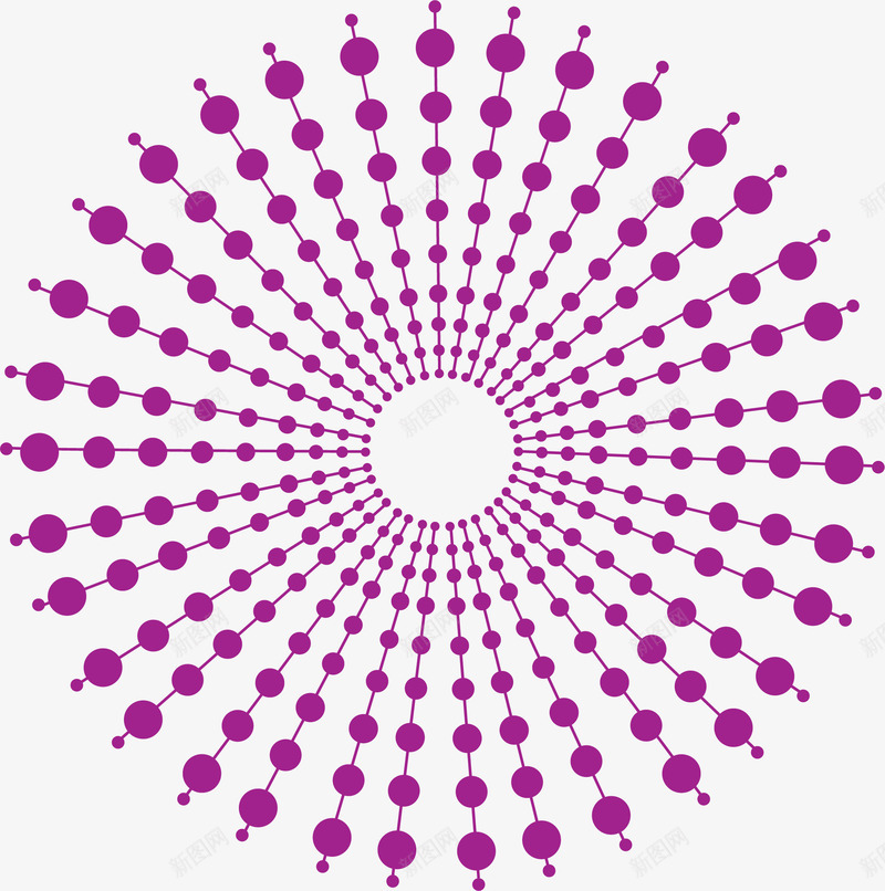 创意不规则的图形矢量图ai免抠素材_88icon https://88icon.com 圆圈 圆点 紫色 矢量图