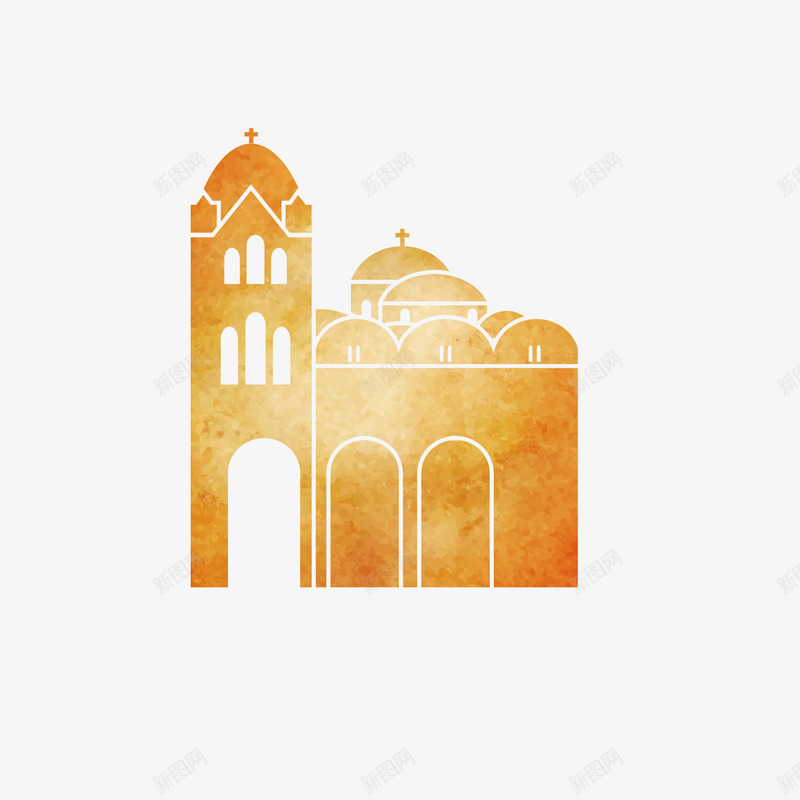 橙色希腊建筑装饰矢量图ai免抠素材_88icon https://88icon.com 卡通建筑 古希腊建筑 建筑 建筑设计 手绘建筑 橙色 西方建筑 矢量图