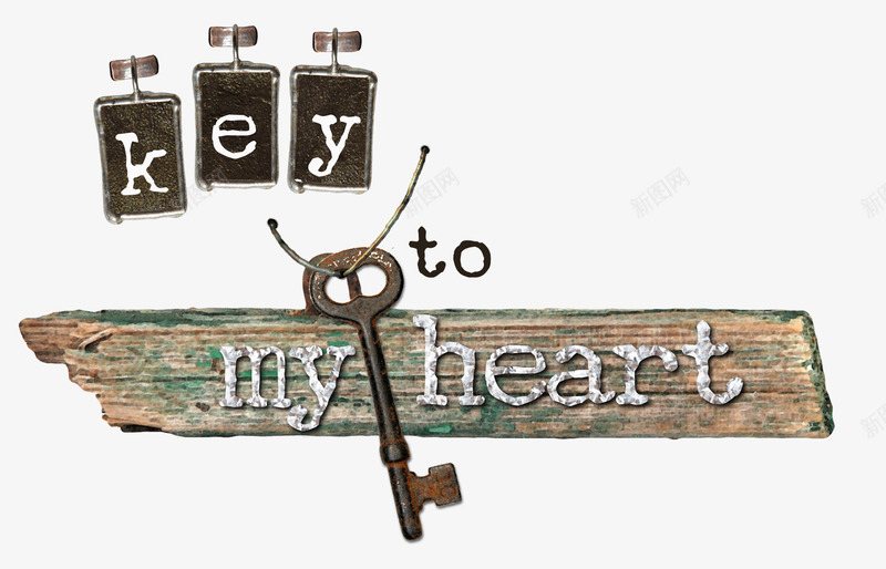 钥匙木板png免抠素材_88icon https://88icon.com heart key my 古典钥匙 木板 英文字母 钥匙