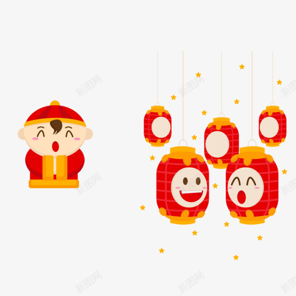 卡通灯笼png免抠素材_88icon https://88icon.com 元宵灯 元宵节 可爱灯笼 悬挂 拜年 新年图片