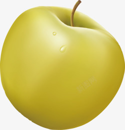 新鲜水果之青苹果矢量图素材