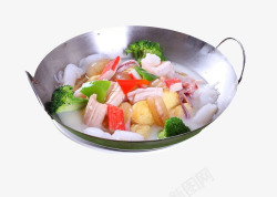 日式海鲜豆腐锅素材