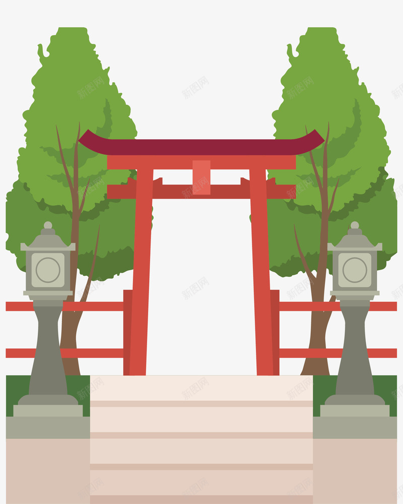 日本旅游美丽风景矢量图ai免抠素材_88icon https://88icon.com 日式建筑 日式风格 日本 日本旅游 日本风景 矢量png 矢量图