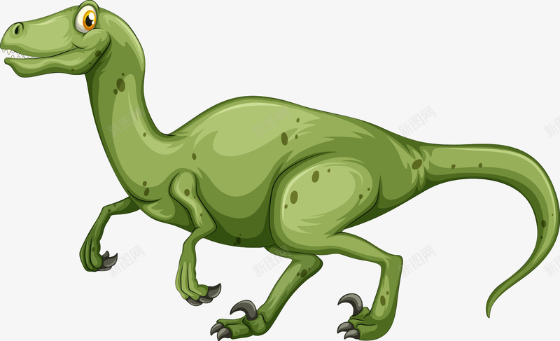 绿色的恐龙png免抠素材_88icon https://88icon.com PNG图形 PNG装饰 动物 卡通 恐龙 装饰