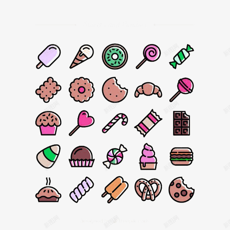吃食小饰品png免抠素材_88icon https://88icon.com 冰糕 小饰品 布丁 甜甜圈 食物 饼干