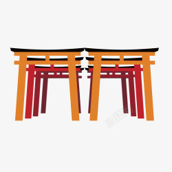 日本古代建筑物素材