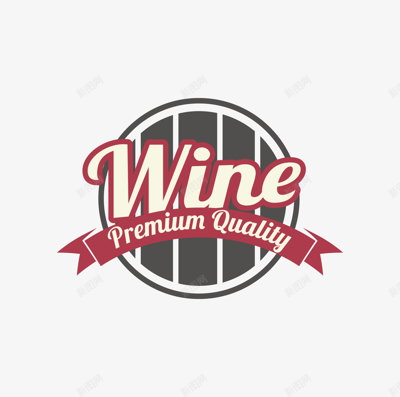 手绘wine酒标png免抠素材_88icon https://88icon.com wine 红酒 英式风格 葡萄 葡萄酒标 酒标设计