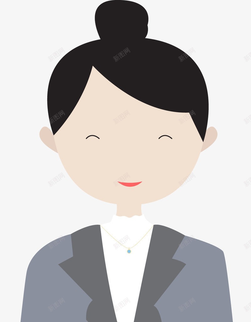 微笑的卡通女人png免抠素材_88icon https://88icon.com 人物 助教 卡通人物 女人 女孩 教师 矢量女人 职业 职业女性 职员