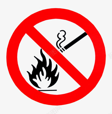 禁止吸烟矢量禁止标志吸烟爆炸图标图形图标