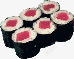 日式海鲜寿司素材