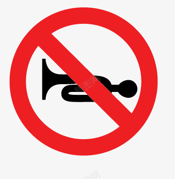 卡通护目镜禁止鸣笛图标图标