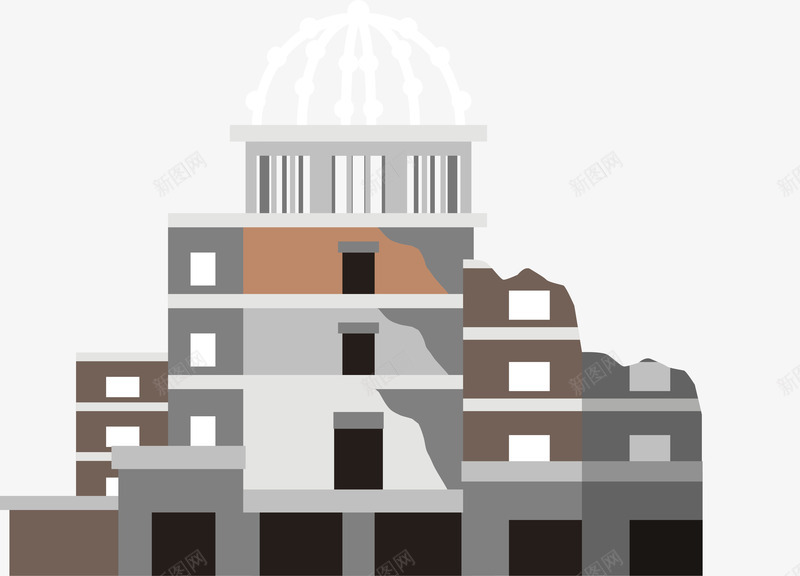 日本建筑卡通装饰元素矢量图ai免抠素材_88icon https://88icon.com 和风 建筑 手绘日本建筑 旅游 日式 日本 日本建筑 日本风格 设计 矢量图