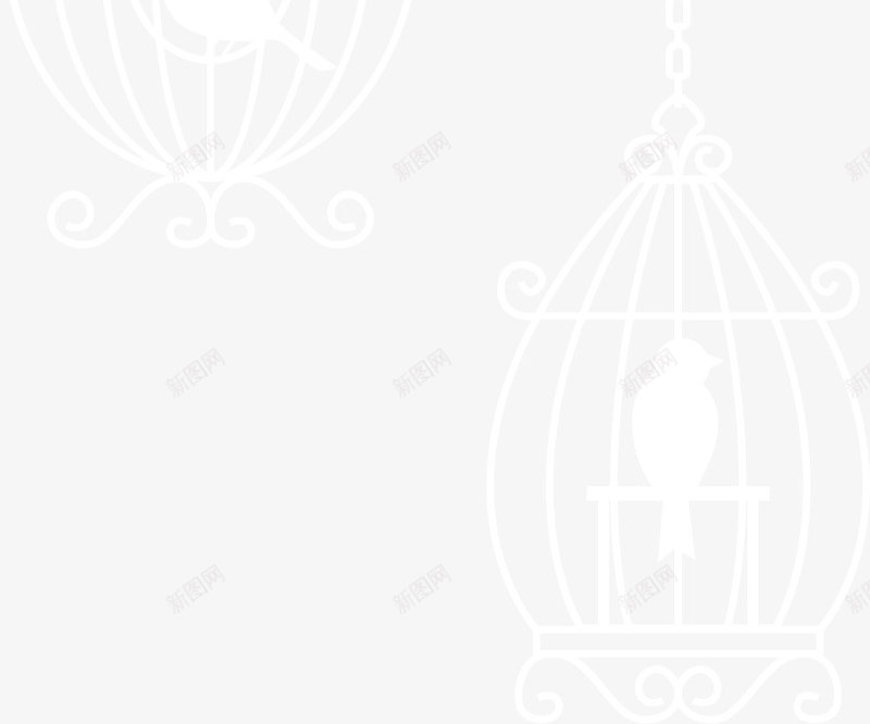 白色透明金属材质鸟笼矢量图eps免抠素材_88icon https://88icon.com 卡通鸟笼 婚礼鸟笼 白色鸟笼 矢量鸟笼 透明鸟笼 金属材质 鸟笼 矢量图