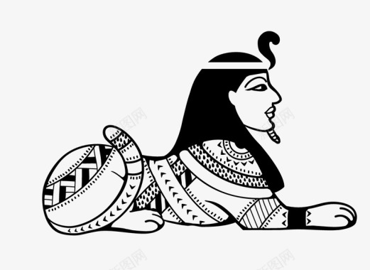 埃及象形文字图片古埃及元素图标图标