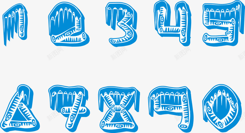 冰雪艺术数字png免抠素材_88icon https://88icon.com 冰雪 冰雪数字 图形 字体 扁平 数字 文字 立体 艺术字 艺术数字 装饰 阿拉伯