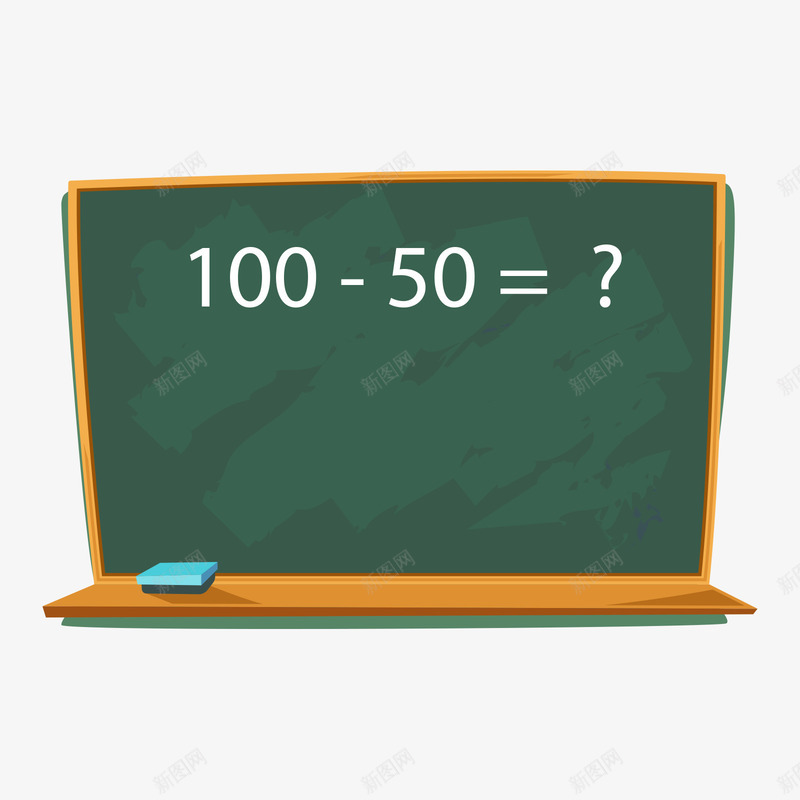 绿色黑板上的加法等式矢量图ai免抠素材_88icon https://88icon.com 加法 加法等式 教学 日常 白色 绿色 黑色 矢量图