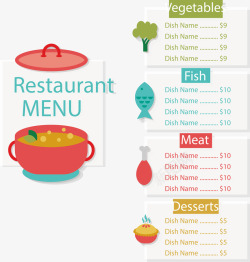 分类菜单餐厅菜单模板高清图片
