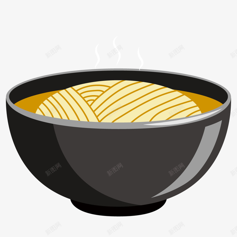 碗里的面条png免抠素材_88icon https://88icon.com PNG图形 PNG装饰 卡通 美食 装饰 食物